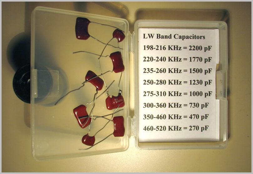 Range lowering capacitors and range chart